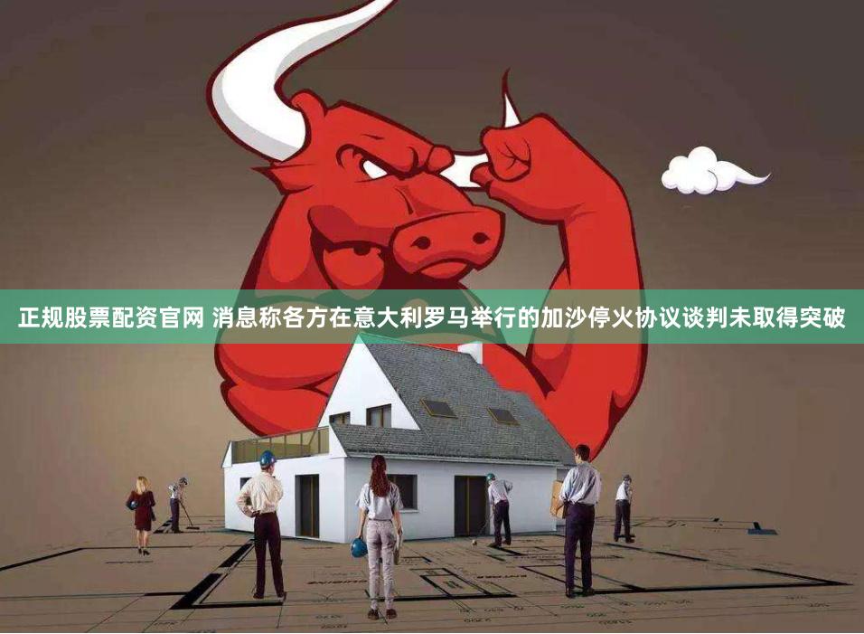 正规股票配资官网 消息称各方在意大利罗马举行的加沙停火协议谈判未取得突破