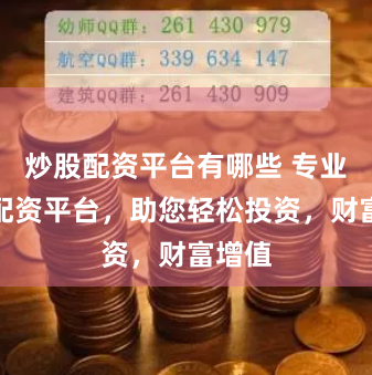 炒股配资平台有哪些 专业股票配资平台，助您轻松投资，财富增值